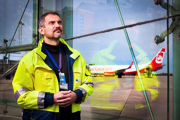 Clemens-Michael Kluge ist der Seelsorger am Dresdner Flughafen