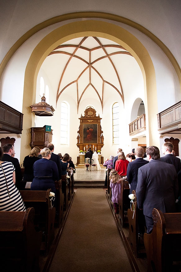 Hochzeitsfotograf - Hochzeitsreportage in der Dorfkirche Pesterwitz