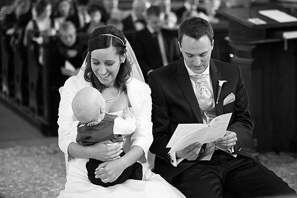 Hochzeitsfotograf - Hochzeitsreportage in der Dorfkirche Pesterwitz