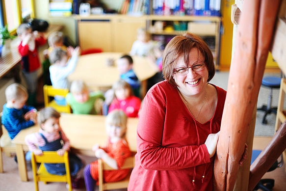 Pressefotograf - Portrait Kindergärtnerin