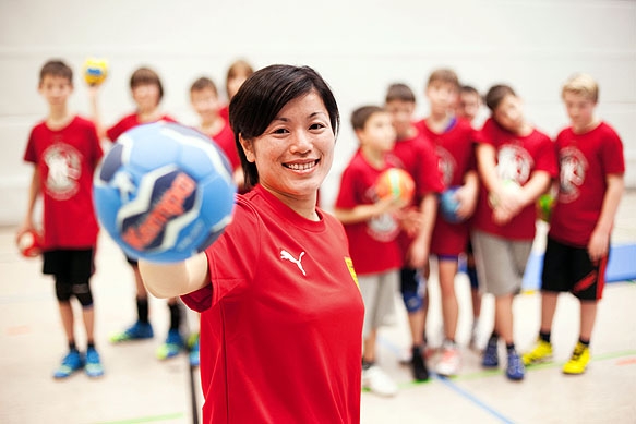 Pressefotograf - Handballtraining